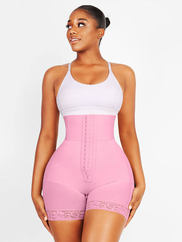 3-Row Hook Waist Band Sculpting Shorts