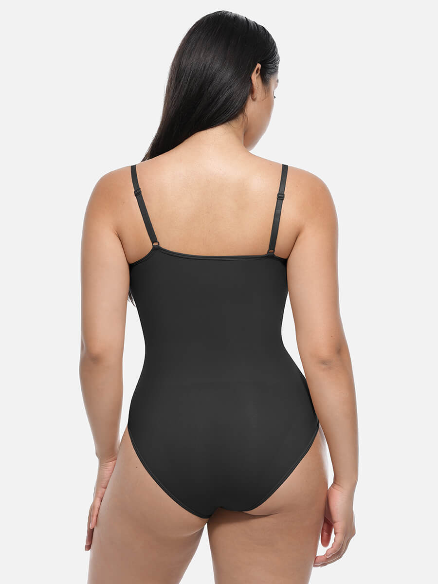 Scoop Neck Mid-Thigh Shapewear Bodysuit