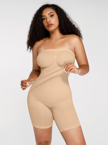 Seamless Removable Strap Shapewear Bodysuit